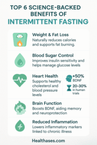 Top 6 Benefits of Intermittent Fasting (Infographic)