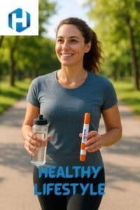 Healthy Lifestyle Walking and healthy lifestyle support faster belly fat loss on Semaglutide