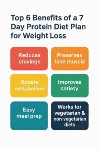 Top 6 Benefits of a 7 Day Protein Diet Plan for Weight Loss (Infographic)