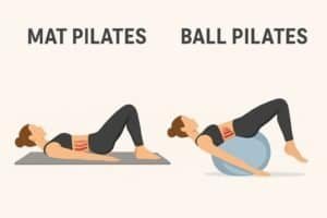 Mat Pilates vs Ball Pilates