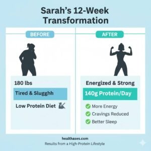 Case Study Visual (Sarah’s 12 Week Journey)