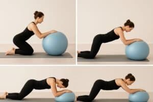 Step by Step Ball Roll Out Exercise