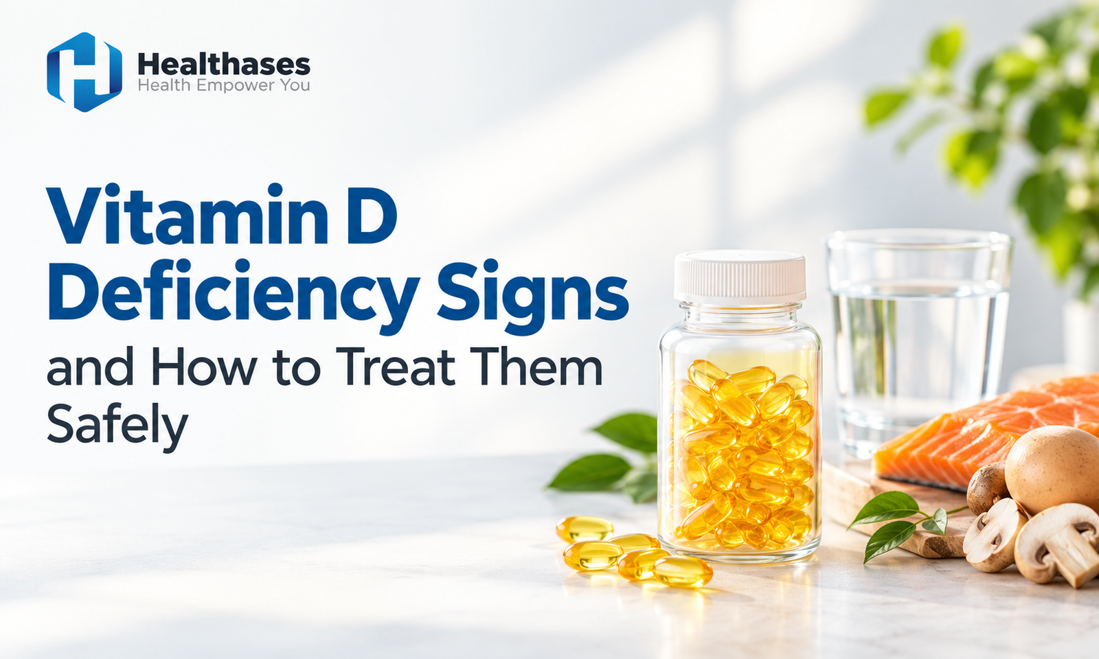 Vitamin D deficiency signs and treatment with vitamin D supplements and food sources