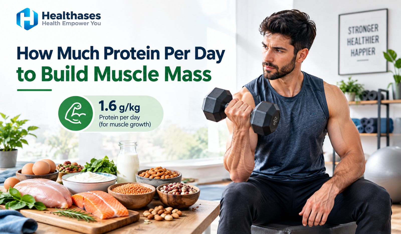 Adult strength training with protein-rich foods for muscle development